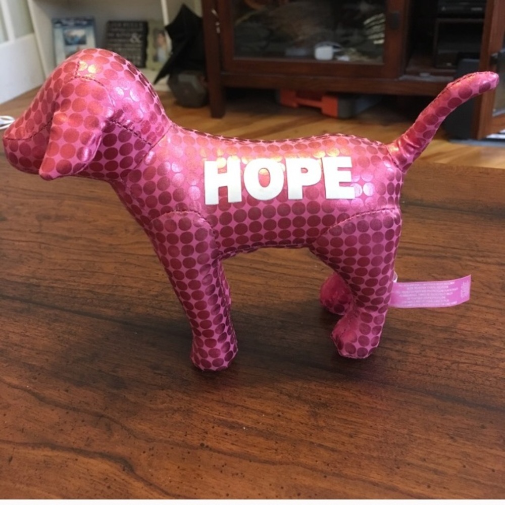 Limited edition pink “hope” dog